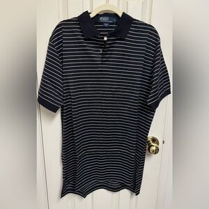Polo Ralph Lauren Navy White Striped Polo